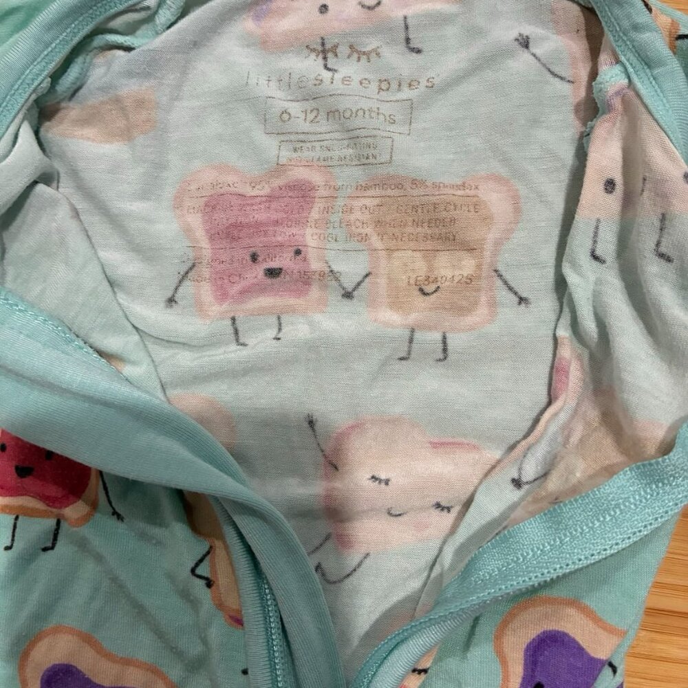 Little Sleepies Shorty Zippy PB&J - Picture 2 of 2
